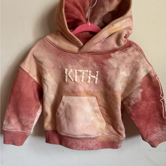 Kith Other - Kith Kids Hoodie - Pink and Cream Tie-Dye